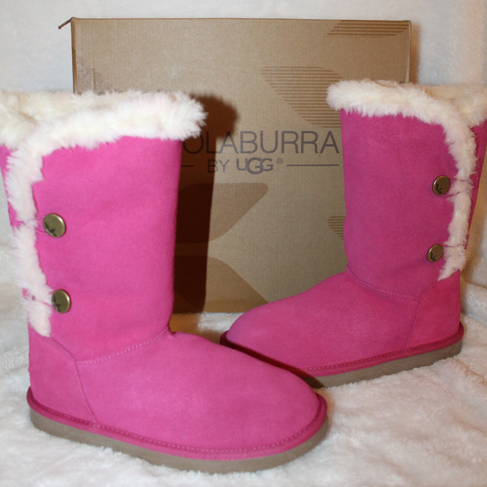 UGG KOOLABURRA KENSLEI TALL SUEDE BOOTS NEW PINK